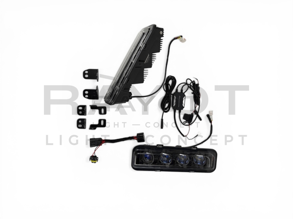 Светодиодные противотуманные модули Aozoom TANK 500, 65/90w, 3000K (комплект)