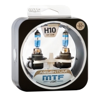 Галогенные автолампы MTF Light серия ARGENTUM +80% H10, 12V, 42W, комп.