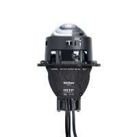 Светодиодные модули ближнего/дальнего света MTF Light  WideBeam + RED DEVIL EYES, линзованные, бескорпусные, 12В, 53/65Вт, 6000К, 3 дюйма, компл. 2шт.