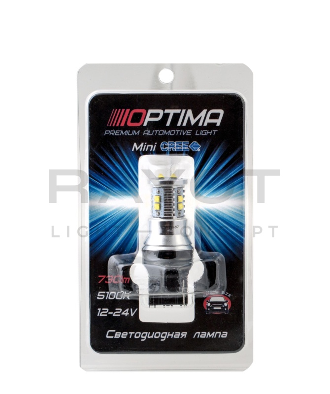 Светодиодная лампа Optima MINICREE W21W, 5500K (Белый) 1 шт.