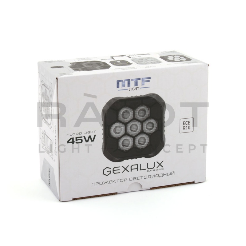 Светодиодный прожектор MTF LIGHT серия GEXALUX, 12-24В, 45Вт, 4050лм, 5700К, шт.