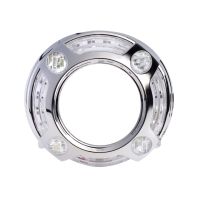 Бленда (маска) Optima Panamera Style 3.0" для линзы круглая (со сверхъяркими АГ CREE + режим притухания + режим поворотника)