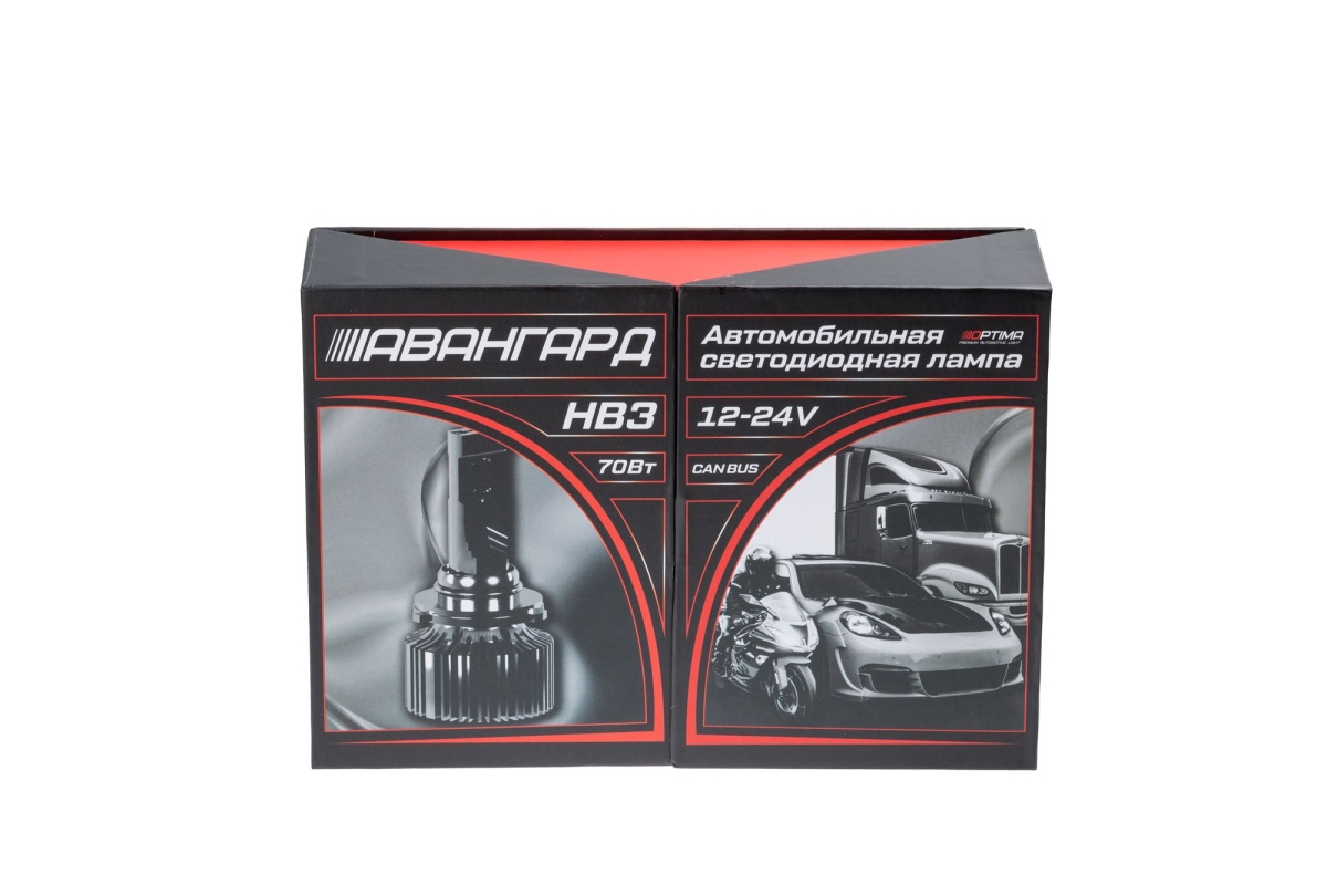 Светодиодная лампа Optima Premium LED АВАНГАРД HB3 5500K 6800Lm
