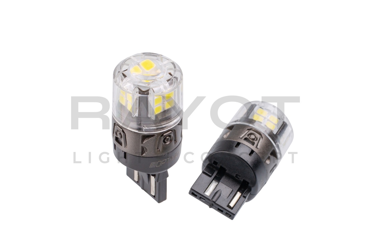 Светодиодные лампы Optima LED ОНИКС 7443, WHITE, 5500K, 650Lm, 12V, (W21/5W), комплект 2 шт.