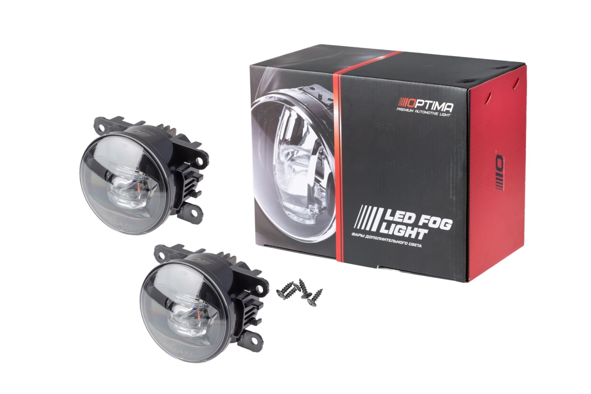 Светодиодная ПТФ Optima Fog Light 1398, 90мм, 9W, 5500K/3200K, 12V