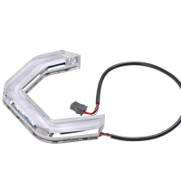 ДХО Angeley Eye B1 RUNNING G‑STYLE, 4 полукольца, 12V, 5500K/2800K (Белый+Жёлтый, компл. 4 шт)