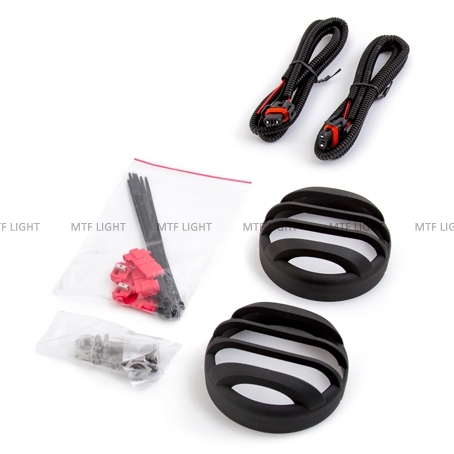 Противотуманная фара светодиодная автомобильная MTF Light Ф90мм, 12В, 5.9Вт, ЕСЕ R19, E4.