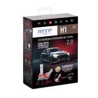 Светодиодные лампы MTF Light MaxBeam, H1, 6000K, 5000 лм, 55 Вт, комплект 2 шт.