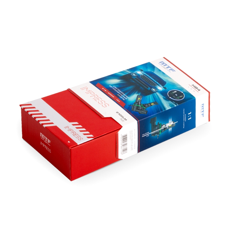 Светодиодные лампы MTF Light IMPRESS, HB4 (9006), 6000K, 2100 лм, 21 Вт, штатный размер, комплект 2 шт. Светодиодные лампы MTF Light IMPRESS, HB4 (9006), 6000K, 2100 лм, 21 Вт, штатный размер, комплект 2 шт.