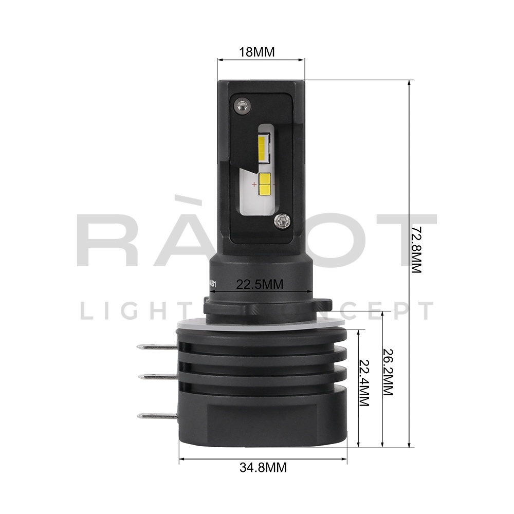 Светодиодные лампы Optima LED QVANT H15,12-24V, 2 лампы