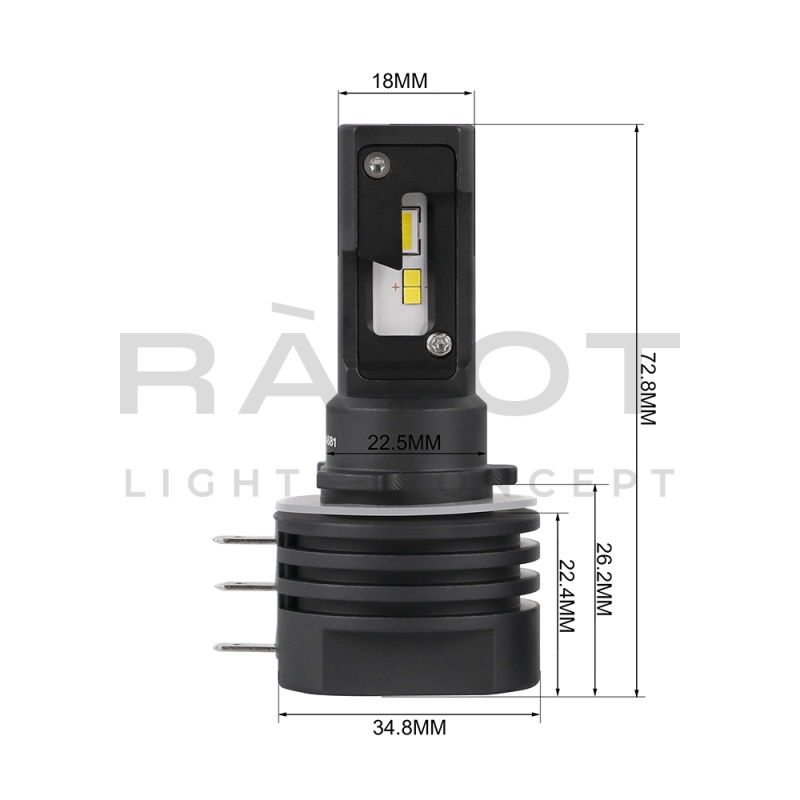 Светодиодные лампы Optima LED QVANT H15,12-24V, 2 лампы