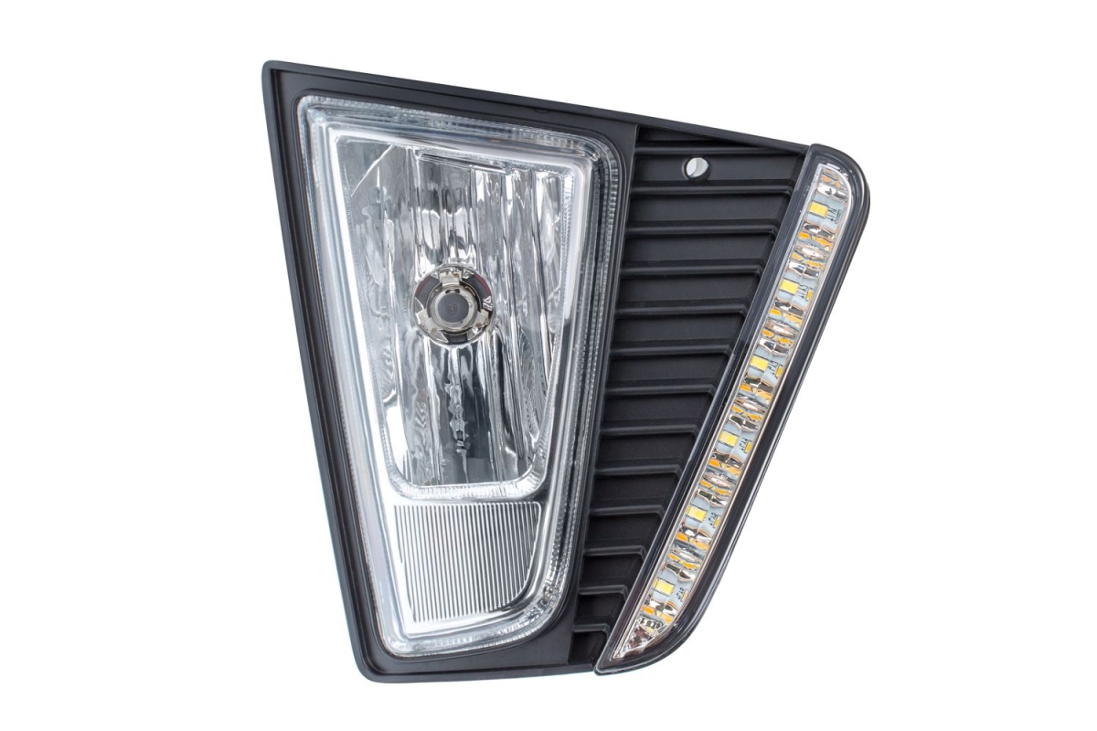Светодиодная ПТФ Optima Fog Light 725 Hyundai Creta, с LED‑ДХО, 9W, 5500K, 12&ndash;24V (комплект 2 шт)