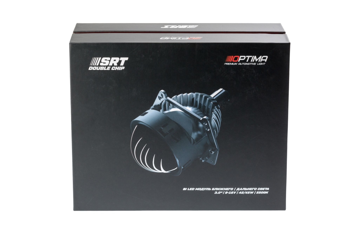Светодиодная линза Optima Premium Bi-LED Lens SRT Double Chip 3.0"