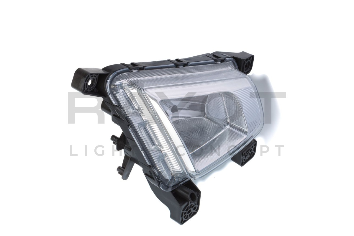 Противотуманная фара Hyundai Creta №725, с LED-ДХО, с проводкой, Комплект 2шт