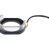 Ангельские глазки на линзу 3,0" белый+жёлтый, форма L