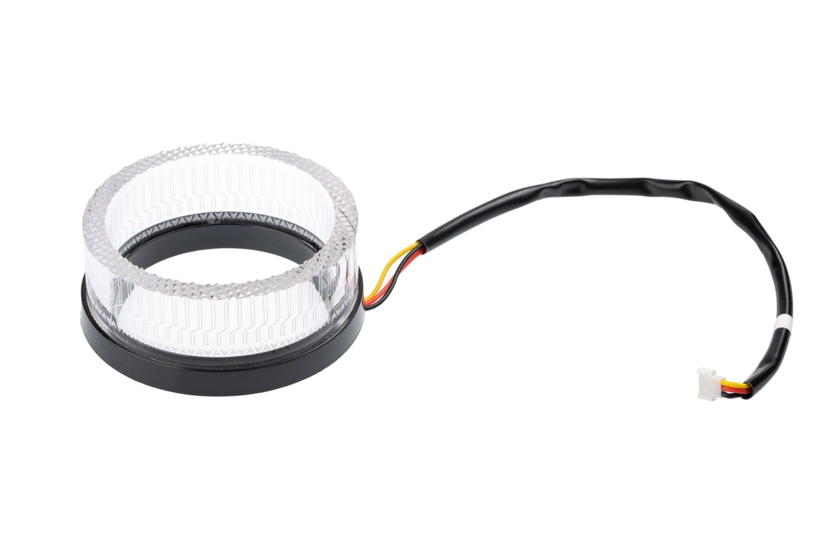 Ангельские глазки на линзу 2,5" белый+желтый