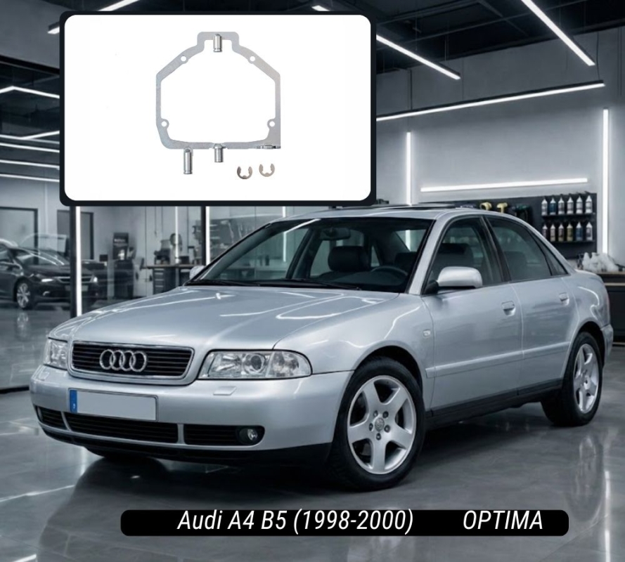 Audi A4 B5 Рестайлинг (1998-2000) под линзы Hella 3R/Optima