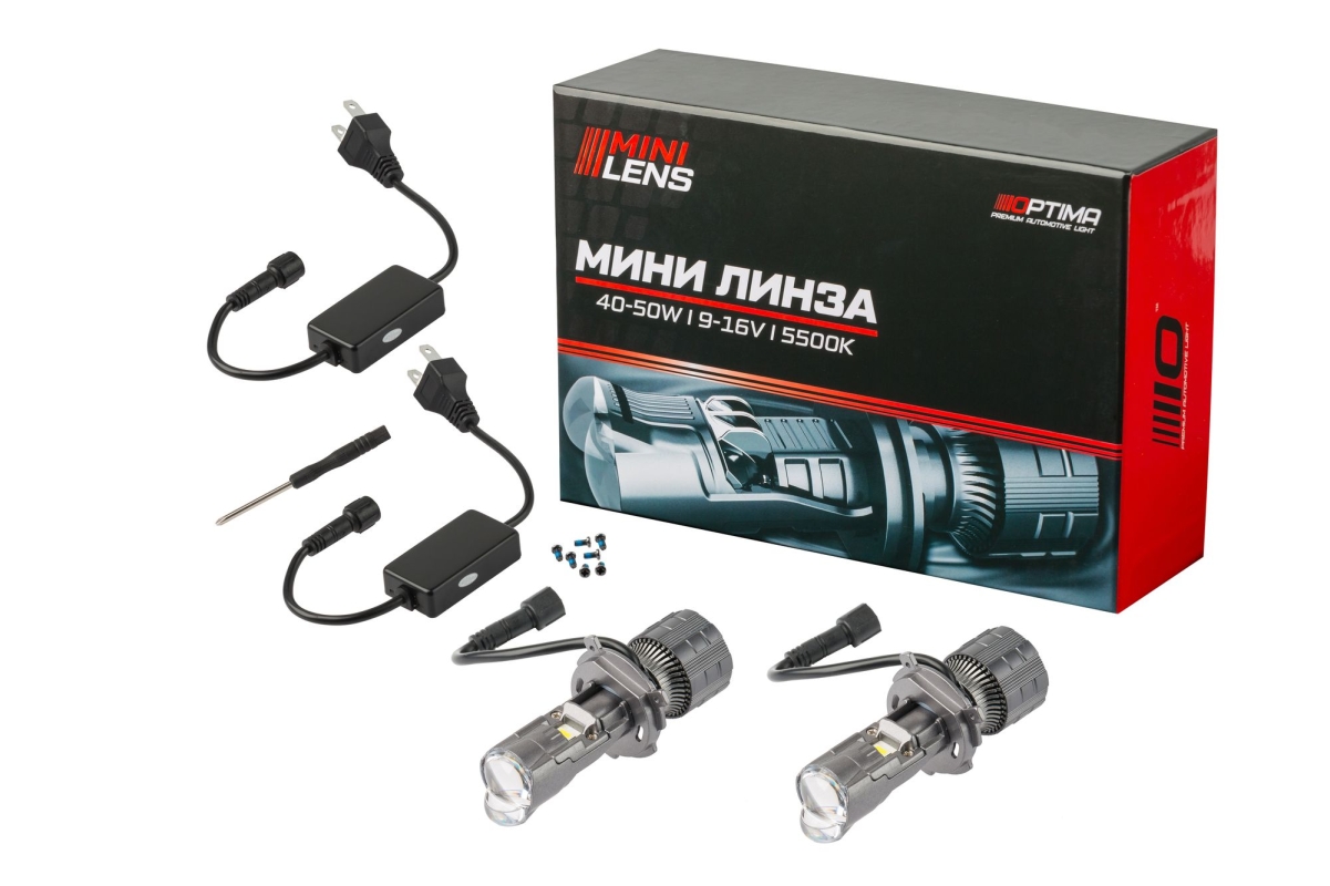 Мини-линза Optima H4 50W