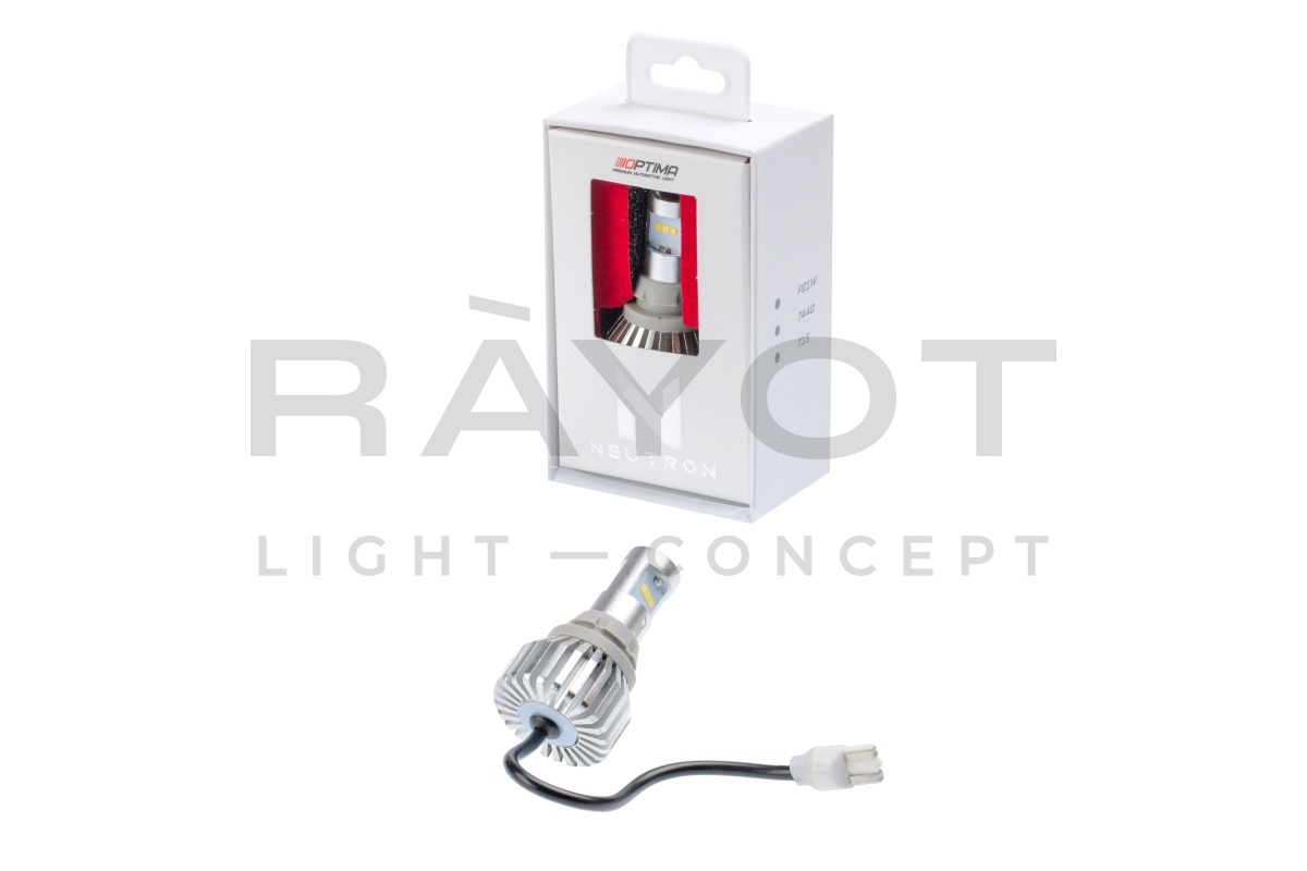 Лампа заднего хода W16W, Optima LED NEUTRON,T15, 5000K, 18W, 10-30V, 1 лампа