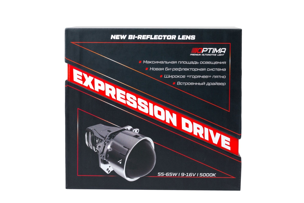 Мини-линза Optima Premium Bi-LED Lens Expression Drive 3.0"