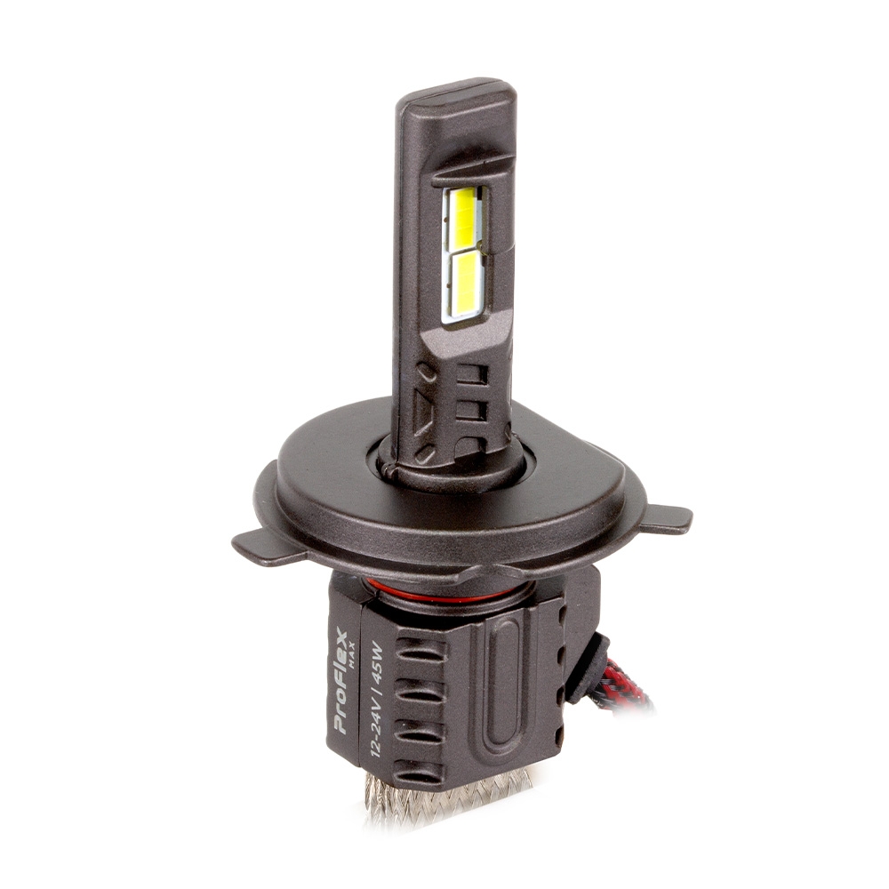 Светодиодные лампы H4/H19, MTF Light, ProFLEX MAX, 12&ndash;24V, 45W, 4500lm, 6000K, без кулера