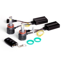 Светодиодные лампы MTF Light DIGITAL LIGHTING, H11/H8/H9, 3000–7000K, 4500 лм, 55 Вт, управление со смартфона и пульта, комплект 2 шт.