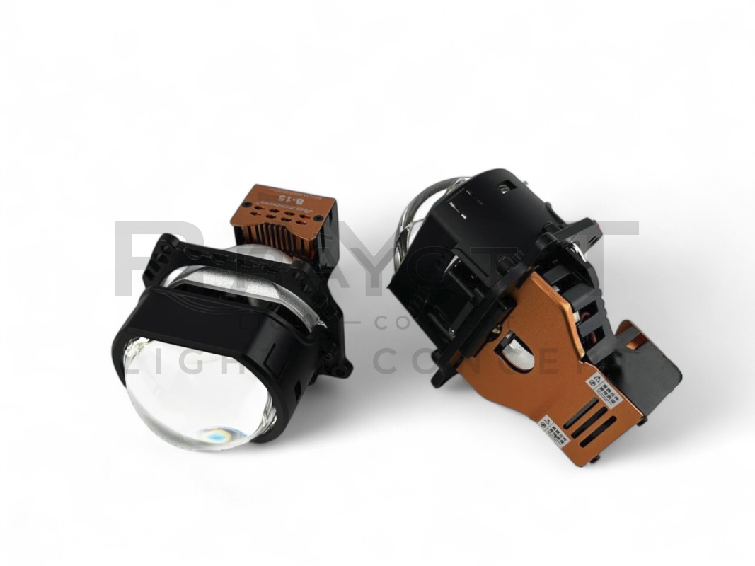 Светодиодные би-модули AOZOOM B-15, 3.0", 12V, 5500K, 61/77W (комплект)