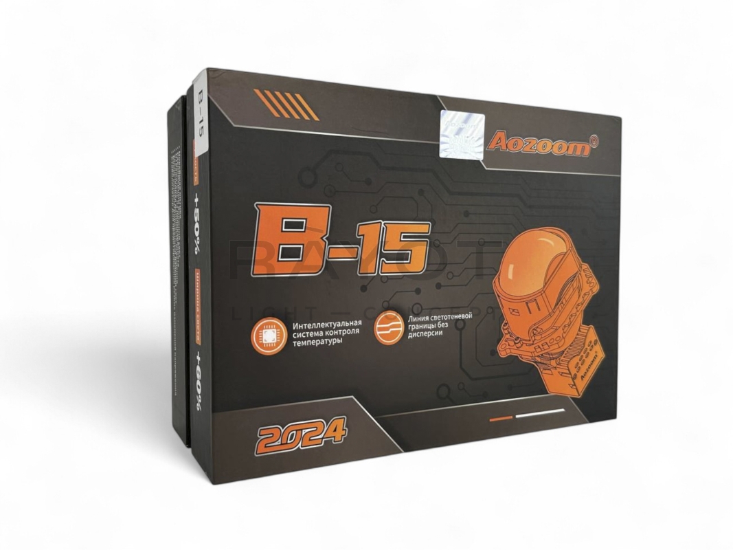 Линза Aozoom B-15 2024, прямоугольная, 3.0", 12V, 61W/77W, 5500K, 5200/6200 лм