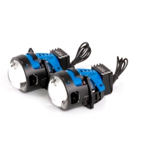 Светодиодные модули ближнег/дальнего света  MTF Light MAXBEAM PRO 2.0 линзованные, бескорпусные, 12В, 65\82Вт, 5500К, 3 дюйма, комплект.