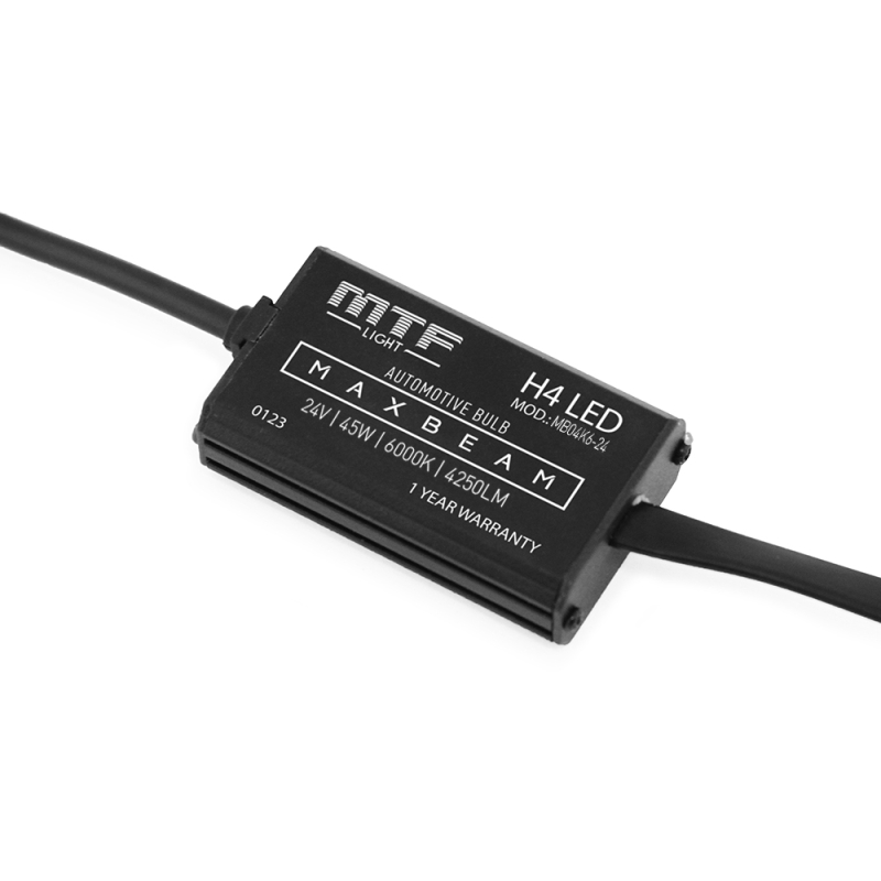 Светодиодные лампы MTF Light MAX BEAM, H4/H19, 24V, 6000K, 4250 лм, 45 Вт, комплект 2 шт.