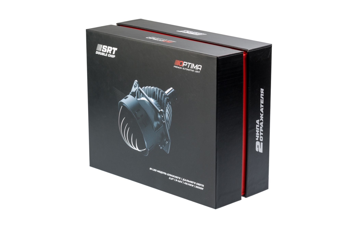 Светодиодная линза Optima Premium Bi-LED Lens SRT Double Chip 3.0"