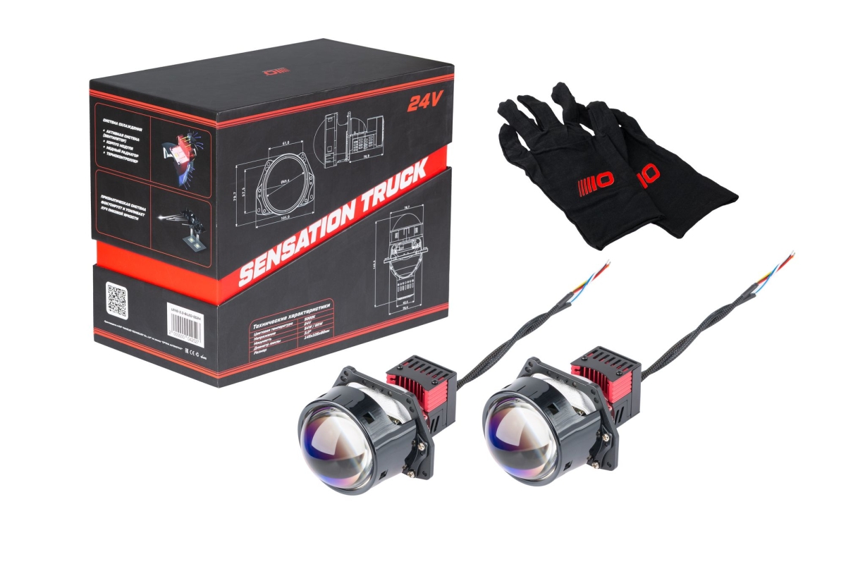Светодиодная линза Optima Premium Bi-LED Lens Sensation Truck 3.0"