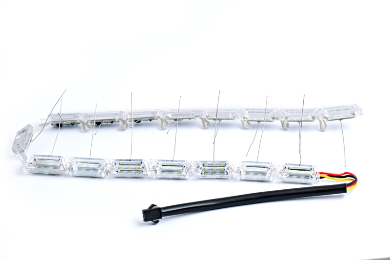 Гибкие ДХО Optima Premium S8 Crystal Running Audi Style, 8.6W, 250Lm, 5100K/2800K, 12V