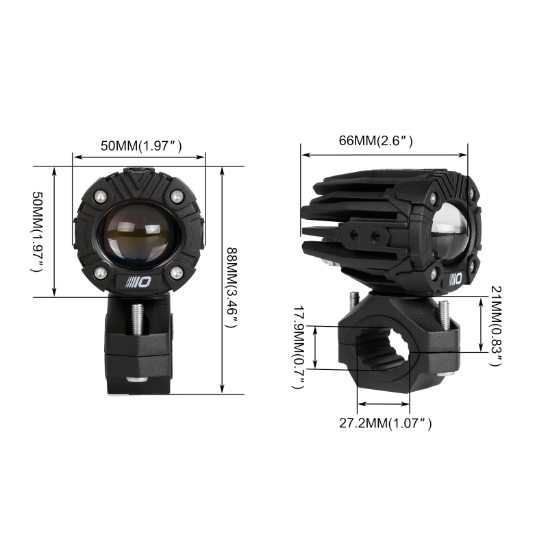 Фара светодиодная Optima МОТО FLASH 3.0"