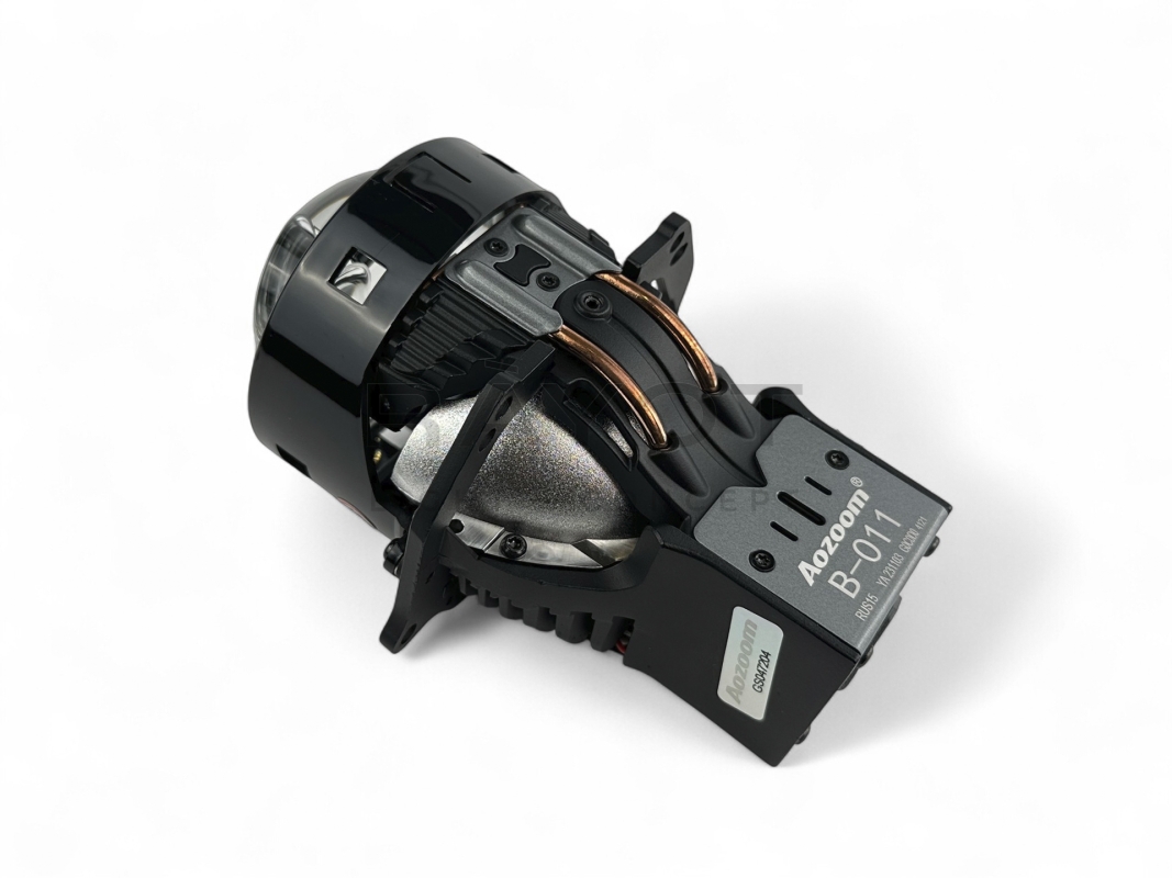 Линза Aozoom B-011 Laser 2024, 3.0", 12V, 54W/81W, 5500K, 4000/6300 лм &mdash; лазерный ассистент, 4 чипа, режим усиления, комплект 2 шт.