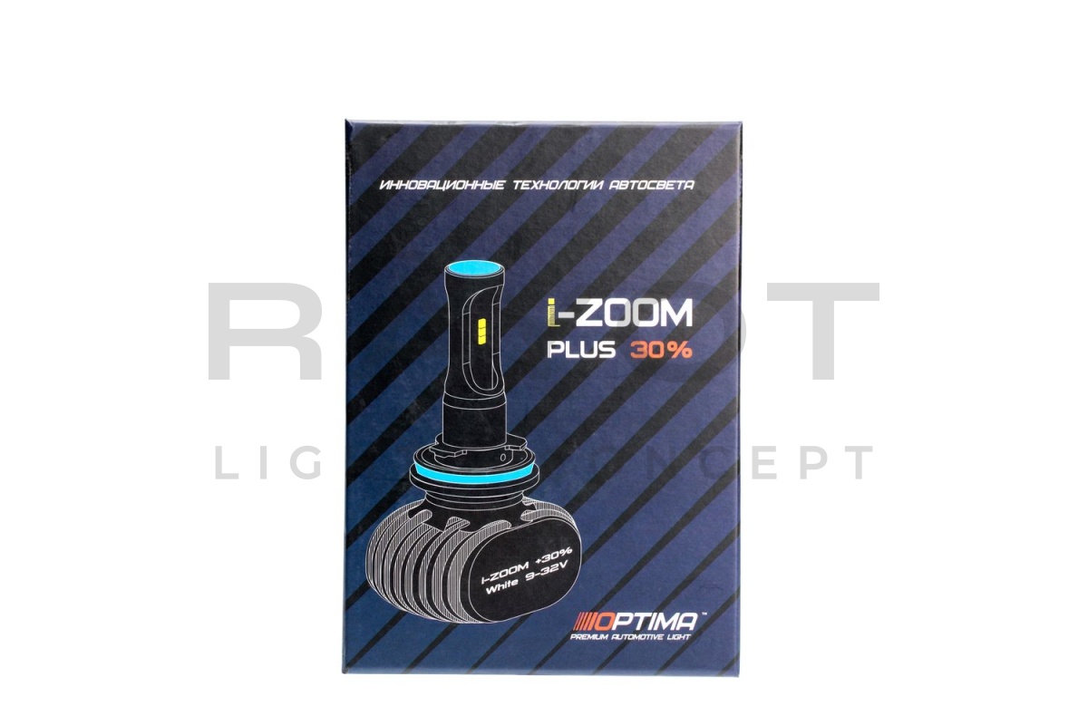 H3 Optima LED i-ZOOM +30%, Seoul-CSP, White, 9-32V, 2 лампы