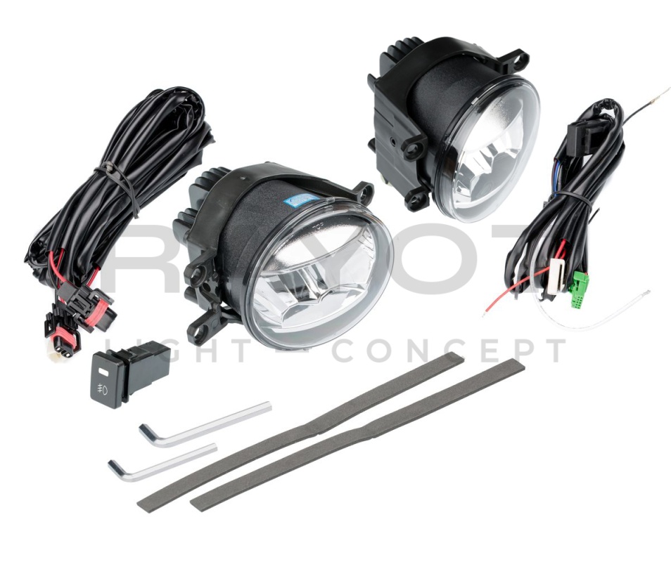 Светодиодная противотуманная фара OPTIMA LED FOG LIGHT 807 Toyota/Lexus, 90мм, 6W, 5500K, 12V-24V