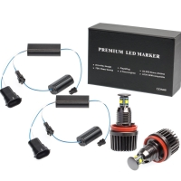 Светодиодный маркер BMW Angel Eyes Optima Premium H8, 40W, 1800Lm, 5100K, 12V (CREE XT‑E*4LED, компл. 2 шт)