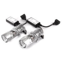 Светодиодные линзы MTF LIGHT серии MiniLENS EXPERT H4/H19, 12/24V, 40/50W, 5500K, 5000LM, к-т 2шт.