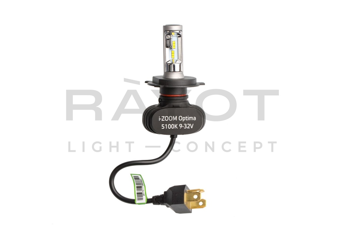 Светодиодные лампы Optima LED i-ZOOM H4, Seoul-CSP, 5100K, 9-32V  (2-лампы)