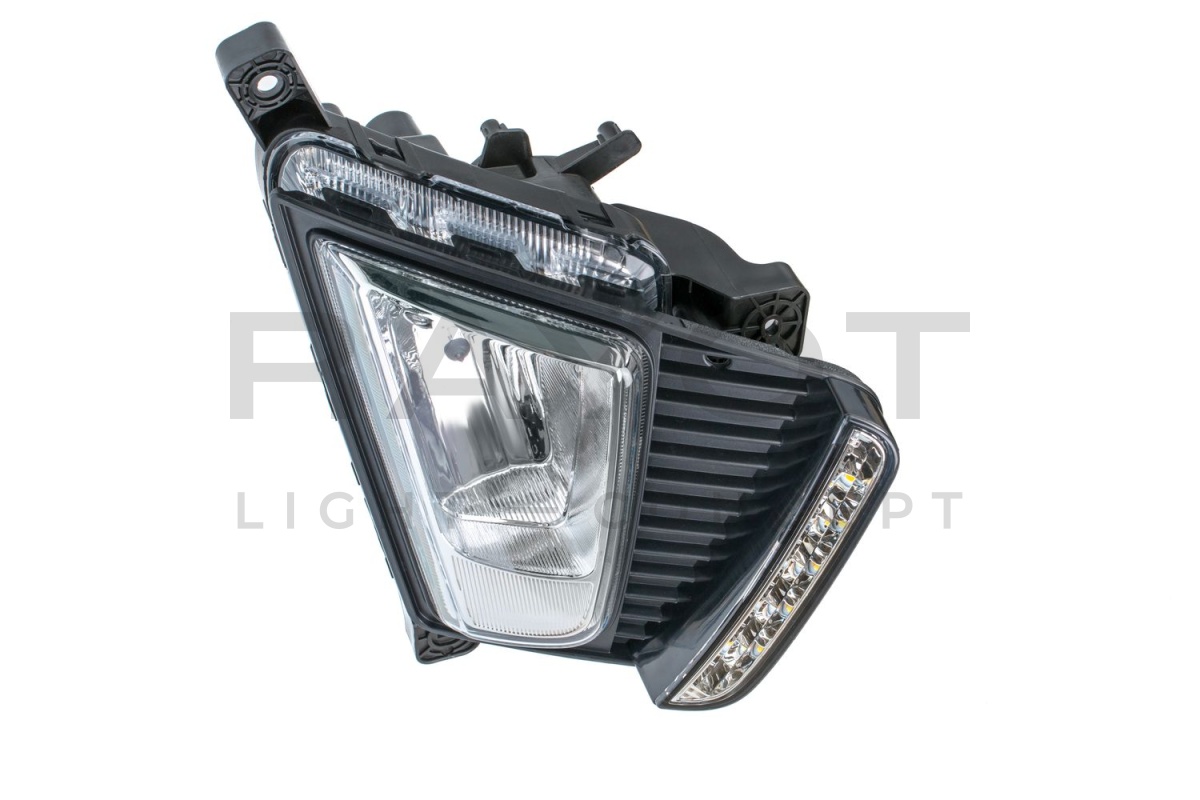 Противотуманная фара Hyundai Creta №725, с LED-ДХО, с проводкой, Комплект 2шт