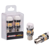 Светодиодная лампа Optima Premium PY21W (BAU15s, 1156) 2800K, 1000Lm (Жёлтый свет)