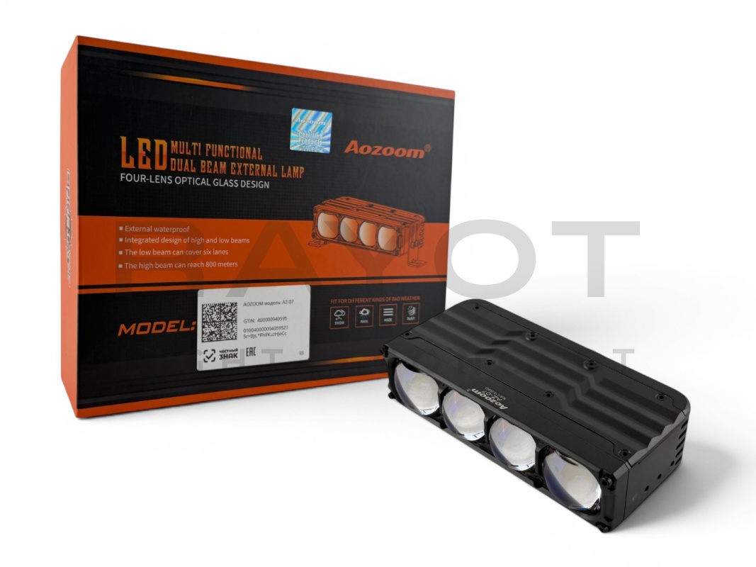 Светодиодные модули AOZOOM AZ-07, 12V, 60/108W, 6000K (комплект)
