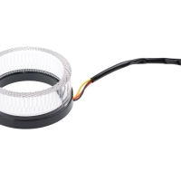 Ангельские глазки на линзу 2,5" белый+желтый