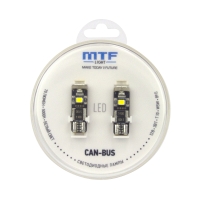 Светодиодная лампа MTF Light CAN‑BUS, W5W/T10, 12V, 3W, 5000K