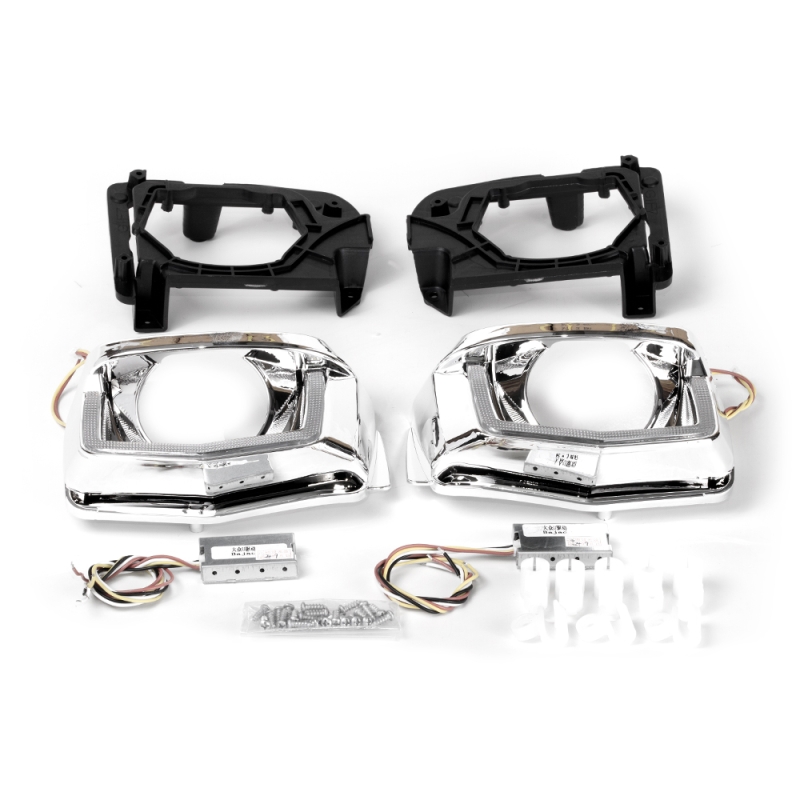 Установочный комплект MTF Light для Bi-LED линз — VW Golf 18, U-форма, белая и жёлтая подсветка, комплект