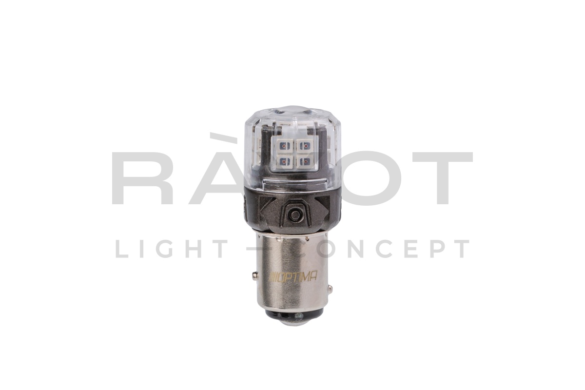 Светодиодные лампы Optima LED ОНИКС P21/5W, RED, 1800K, 200Lm, 12V, (BAY15D), комплект 2 шт.