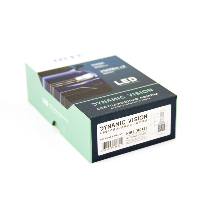 Светодиодные лампы MTF Light DYNAMIC VISION LED, HIR2 (9012), 28W, 2500lm, 5500K, кулер, комплект 2 шт.