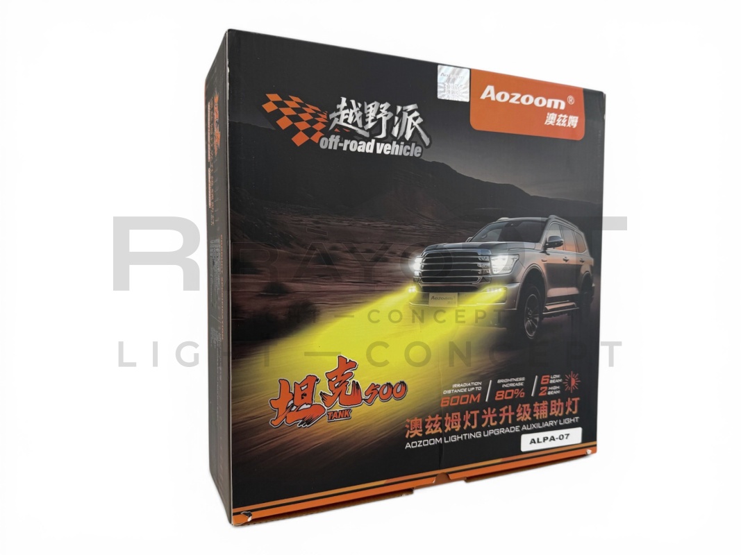 Светодиодные противотуманные модули Aozoom TANK 500, 65/90w, 3000K (комплект)