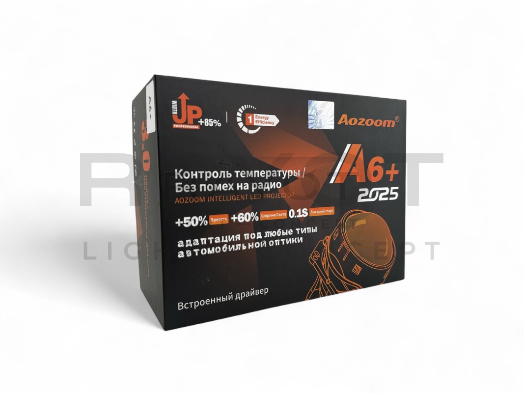 Светодиодные би-модули AOZOOM A6+, 3.0", 12V, 5500K, 49/57w (комплект)
